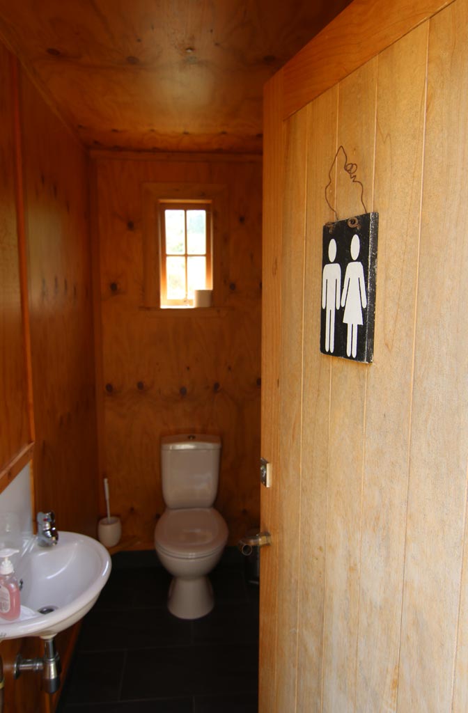 Extra Toilet At On The Track Lodge Nydia Bay