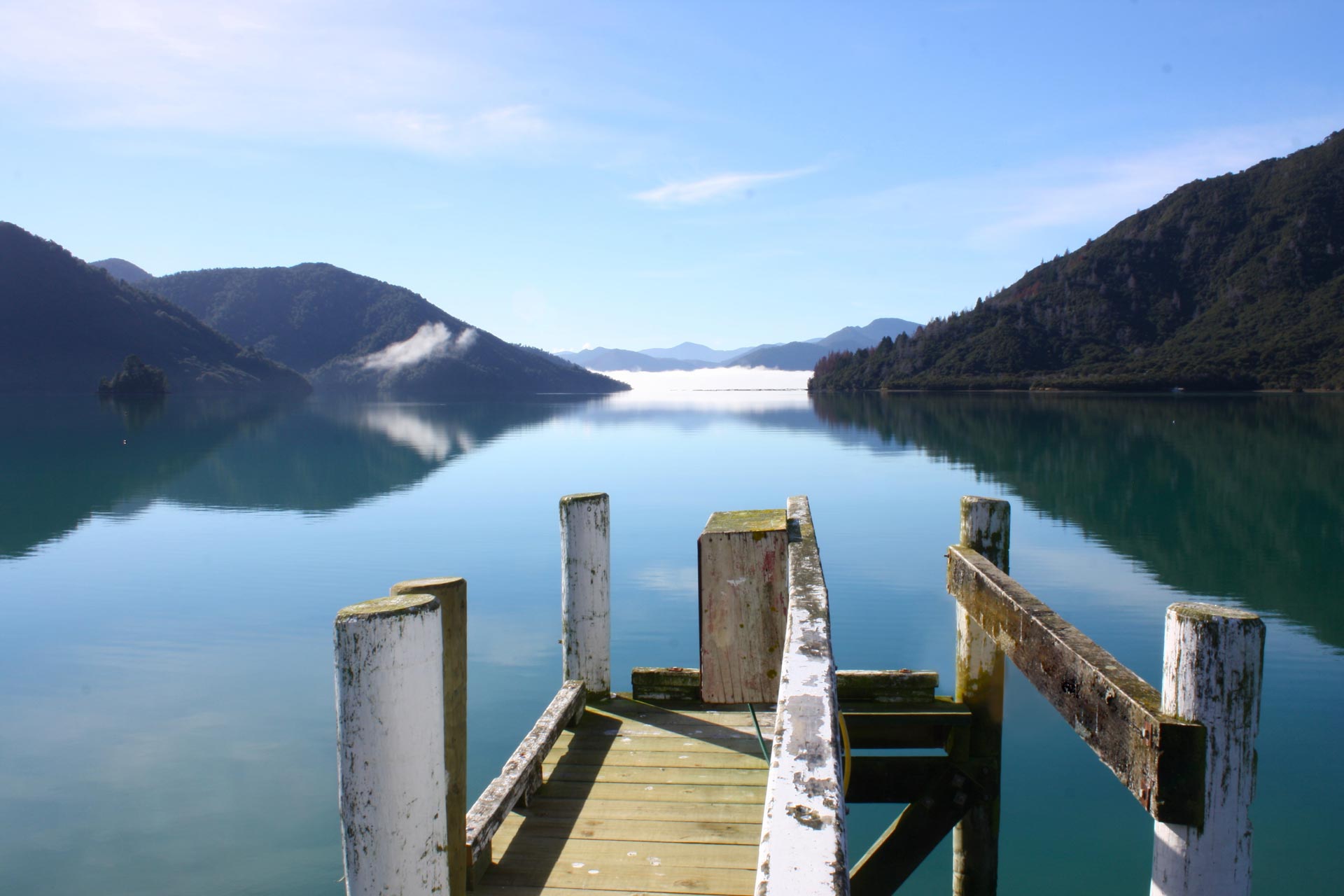 Jetty at Nydia Bay On the Track Lodge